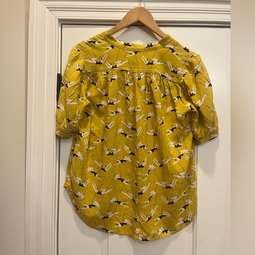 ANTHROPOLOGIE I Emily Isabella Robina Trapeze Artist Blouse - Picture 8 of 11